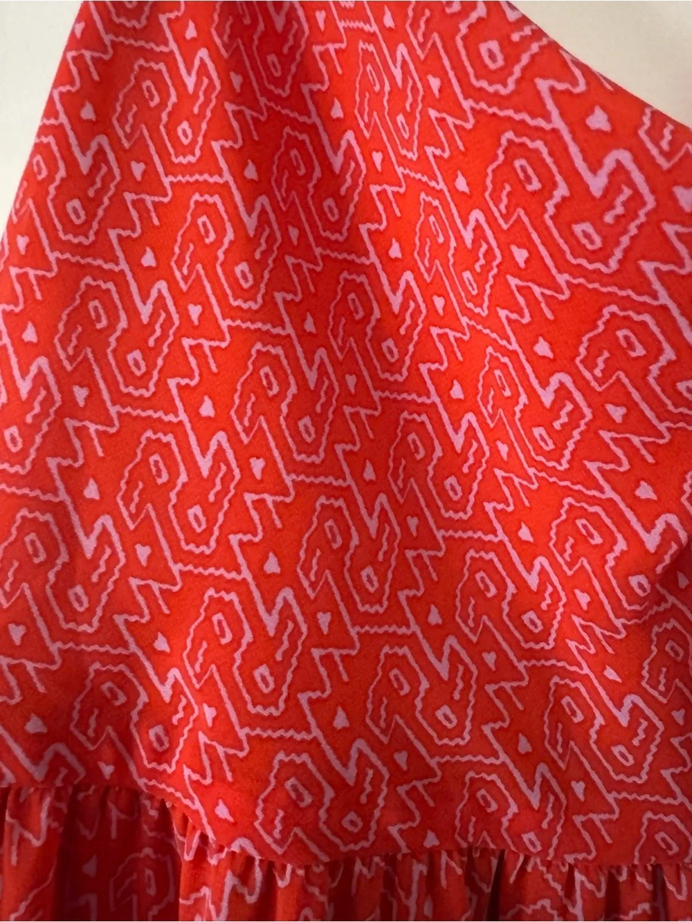RACHEL Rachel Roy Bright Red Printed Dress - Picture 2 of 6
